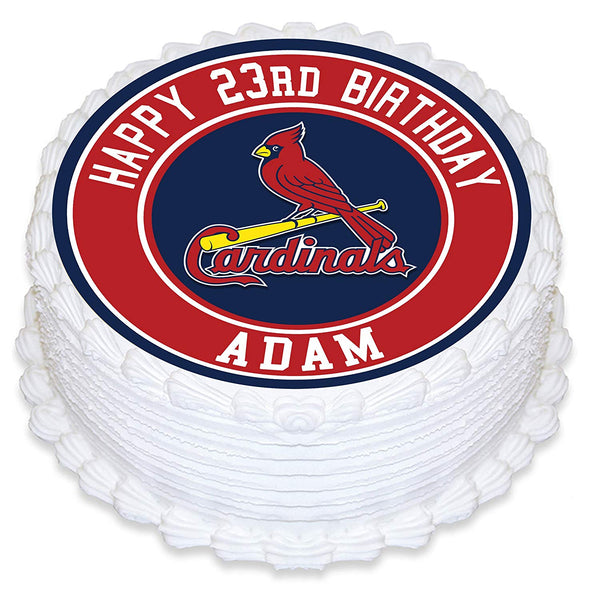 Officially Licensed Edible STL Cardinals Cake Topper