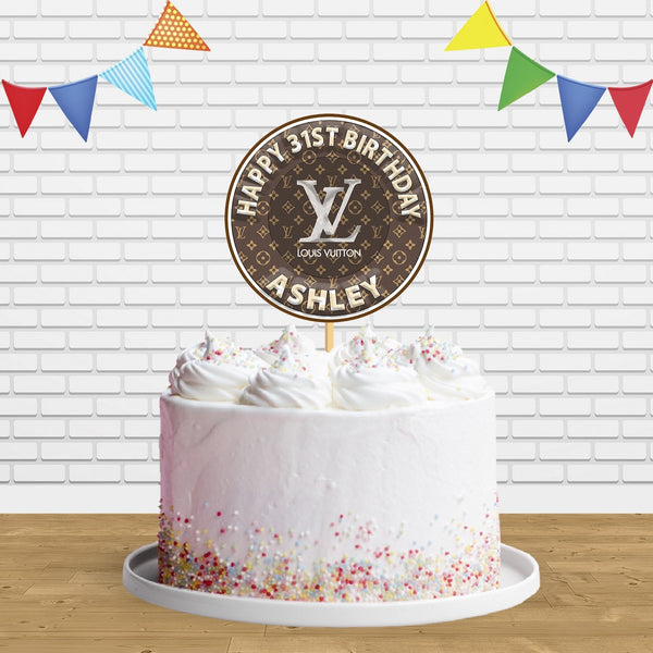 Louis Vuitton LV4 Edible Image Cake Topper Personalized Birthday Sheet  Decoration Custom Party Frosting Transfer Fondant
