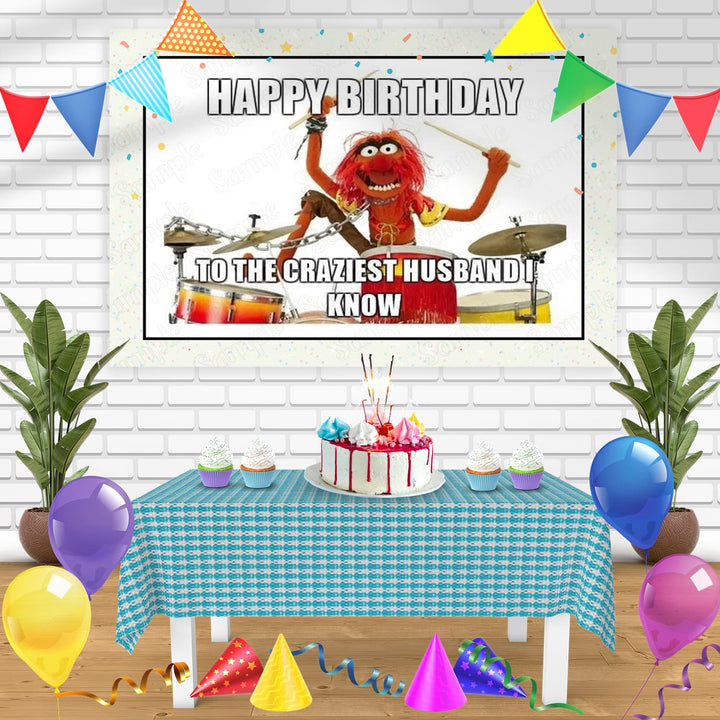 Animal Muppet Meme Bn Birthday Banner Personalized Party Backdrop Decoration