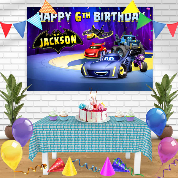 Batwheels Birthday Banner Personalized Party Backdrop Decoration