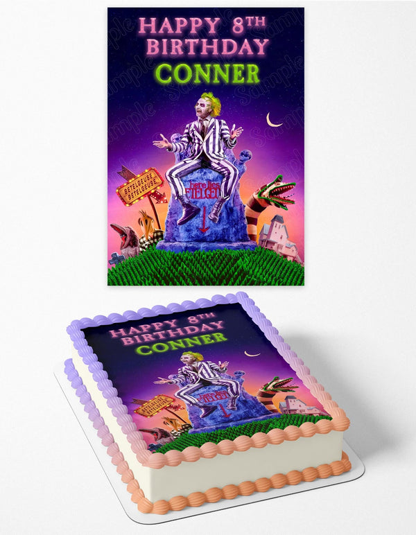 Beetlejuice Movie 2024 Edible Cake Toppers