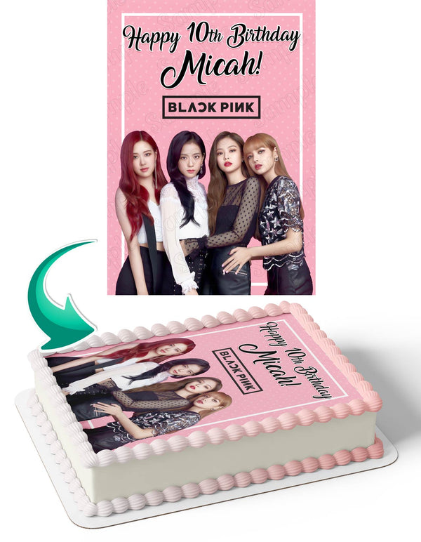 Blackpink Girl Group KPop Edible Cake Toppers