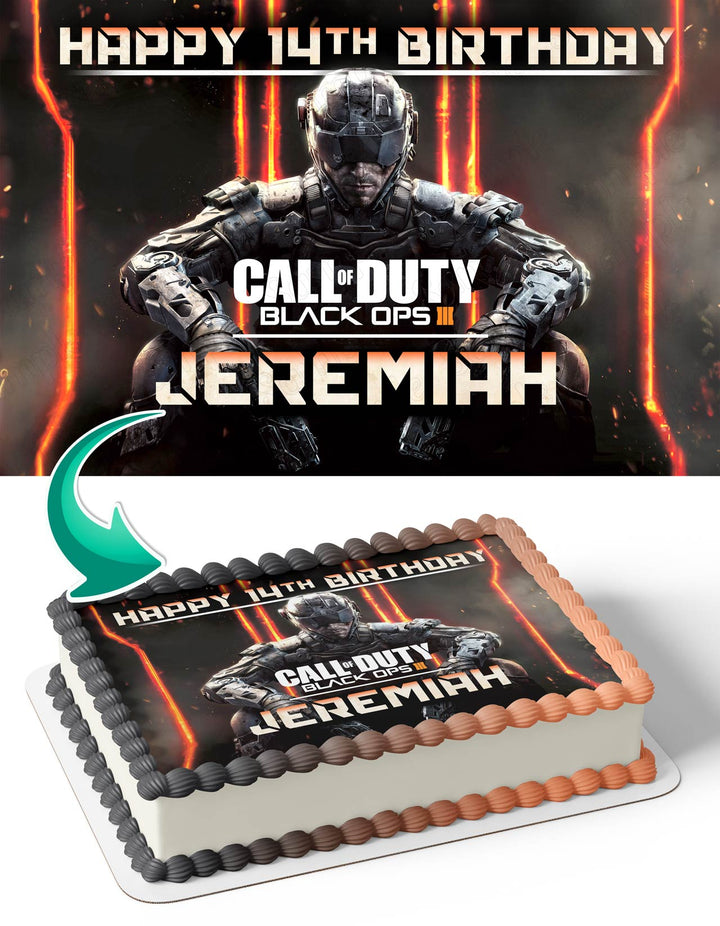 Call of Duty Black Ops III Edible Cake Toppers