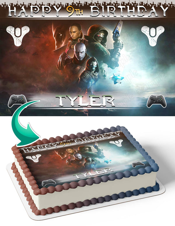 Destiny II 2023 Game Edible Cake Toppers