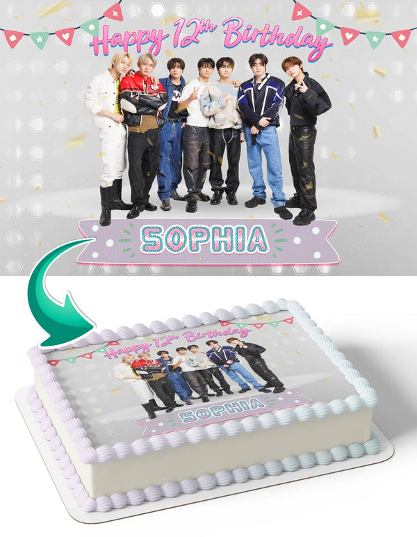 ENHYPEN Boys Band Kpop Edible Cake Toppers