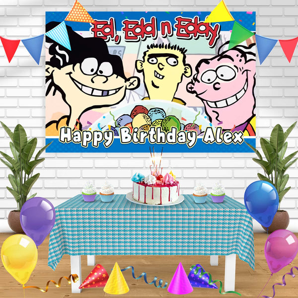 Ed Edd n Eddy Bn Birthday Banner Personalized Party Backdrop Decoration