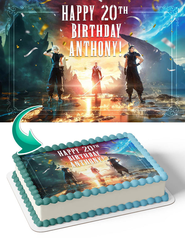 Final Fantasy VII Rebirth Edible Cake Toppers