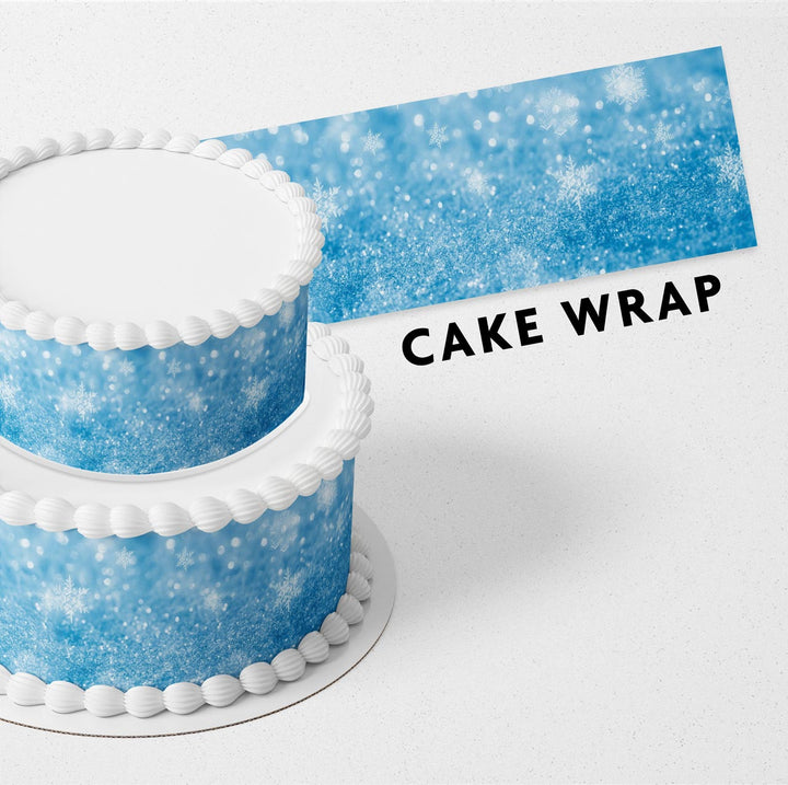 Frozen Ice Strips Edible Cake Toppers Cake Wraps