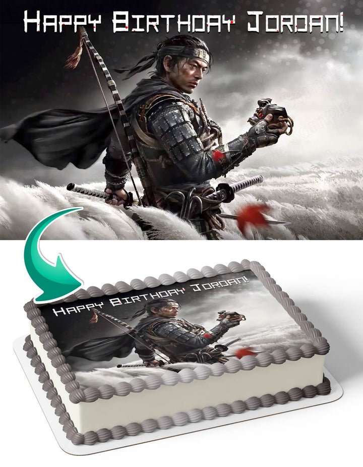 Ghost of Tsushima Edible Cake Toppers