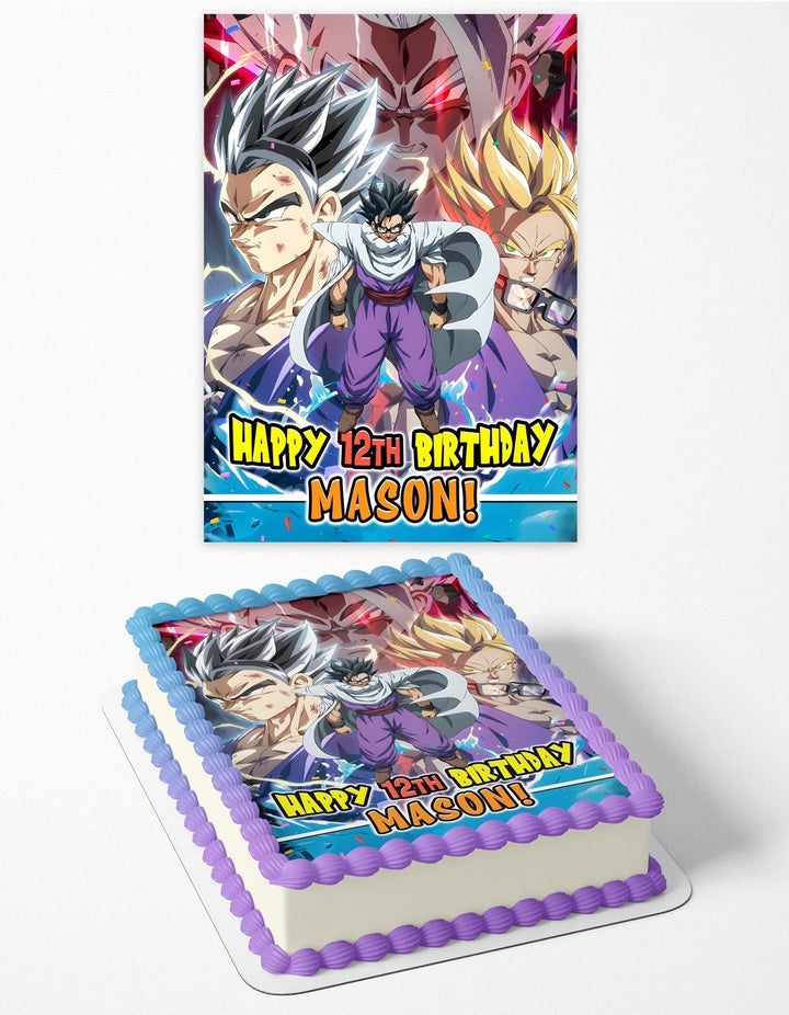 Gohan Drgon Ball Super Edible Cake Toppers