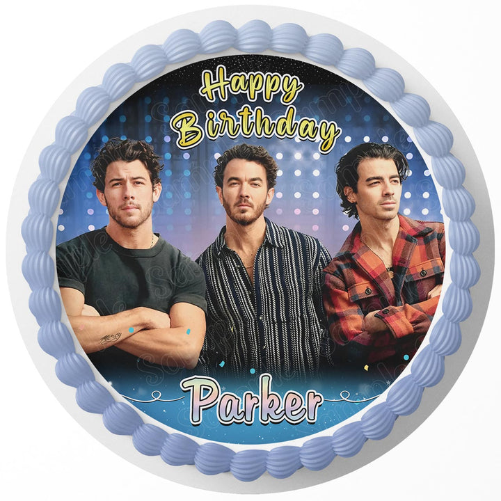 Jonas Brothers Rd Edible Cake Toppers Round