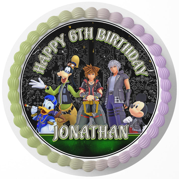 Kingdom Hearts III Rd Edible Cake Toppers Round