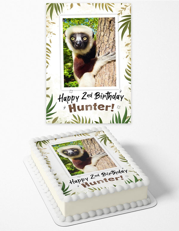 Lemur Jungle Zoo Edible Cake Toppers