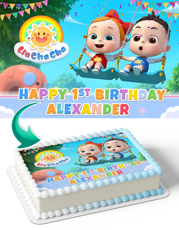 LiaChaCha Kids Toddlers Edible Cake Toppers