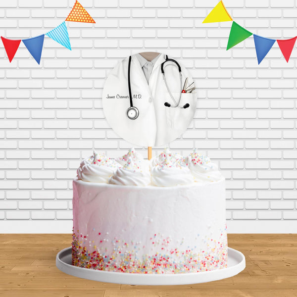 Medical Graduation Hosptial Doctor Ct Cake Topper Centerpiece Birthday Party Decorations