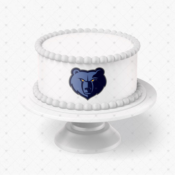 Memphis Grizzlies Logo Edible Cake Toppers Logos