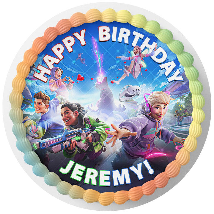 Meta Horizon Worlds Rd Edible Cake Toppers Round