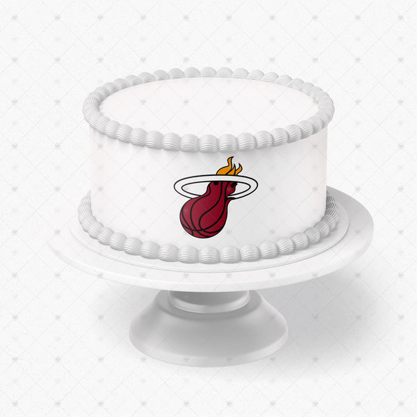 Miami Heat Logo Edible Cake Toppers Logos