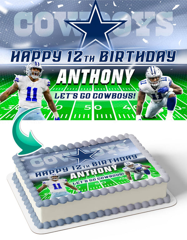 Micah Parsons Dallas Cowboys Edible Cake Toppers