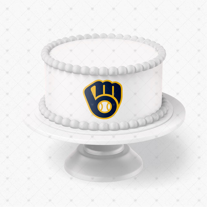 Milwaukee Brewers Logo Edible Cake Toppers Logos