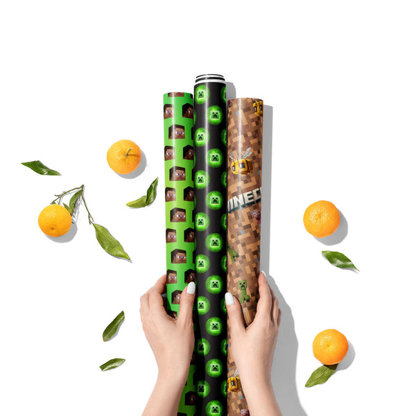 Minecraft 2025 Gift Wrapping Paper