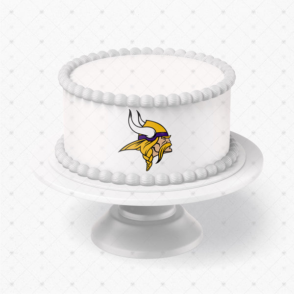 Minnesota Vikings Logo Edible Cake Toppers Logos