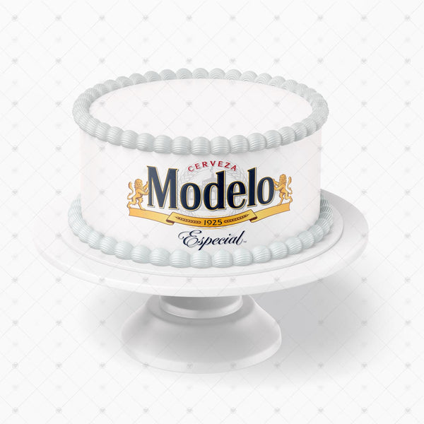 Modelo Especial Beer Logo Edible Cake Toppers Logos