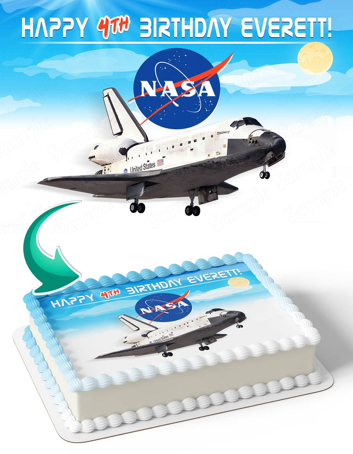 Nasa Space Suttle Astronaut Edible Cake Toppers