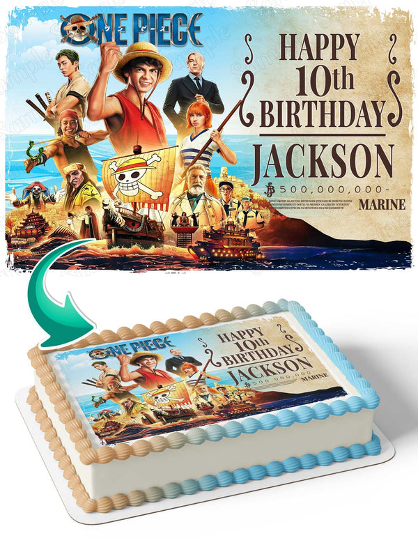 Netflix One Piece Edible Cake Toppers