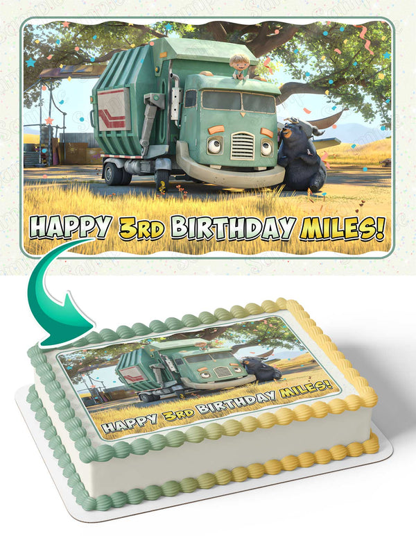 Netflix Trash Truck Edible Cake Toppers