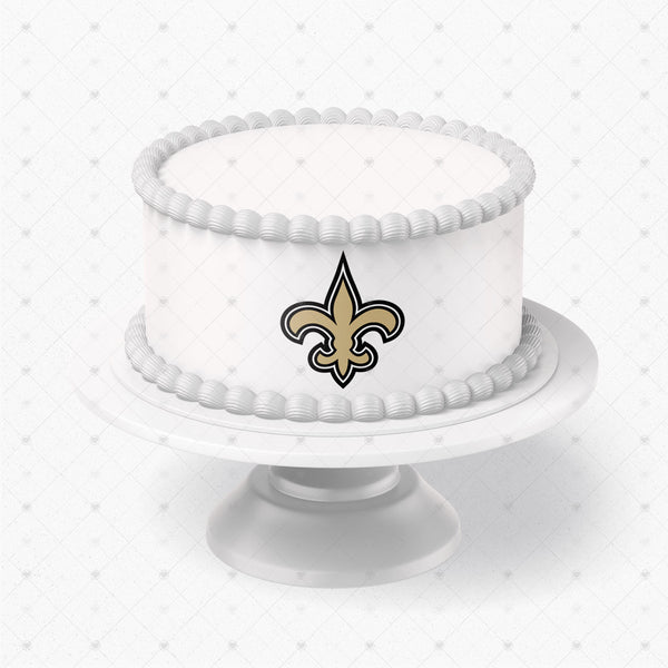 New Orleans Saints Logo Edible Cake Toppers Logos