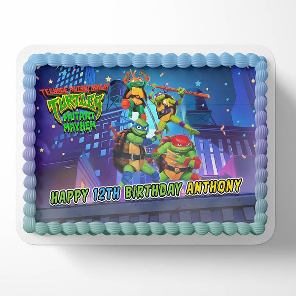 Ninja Turtles Kids Topper Teenage Edible Cake Toppers