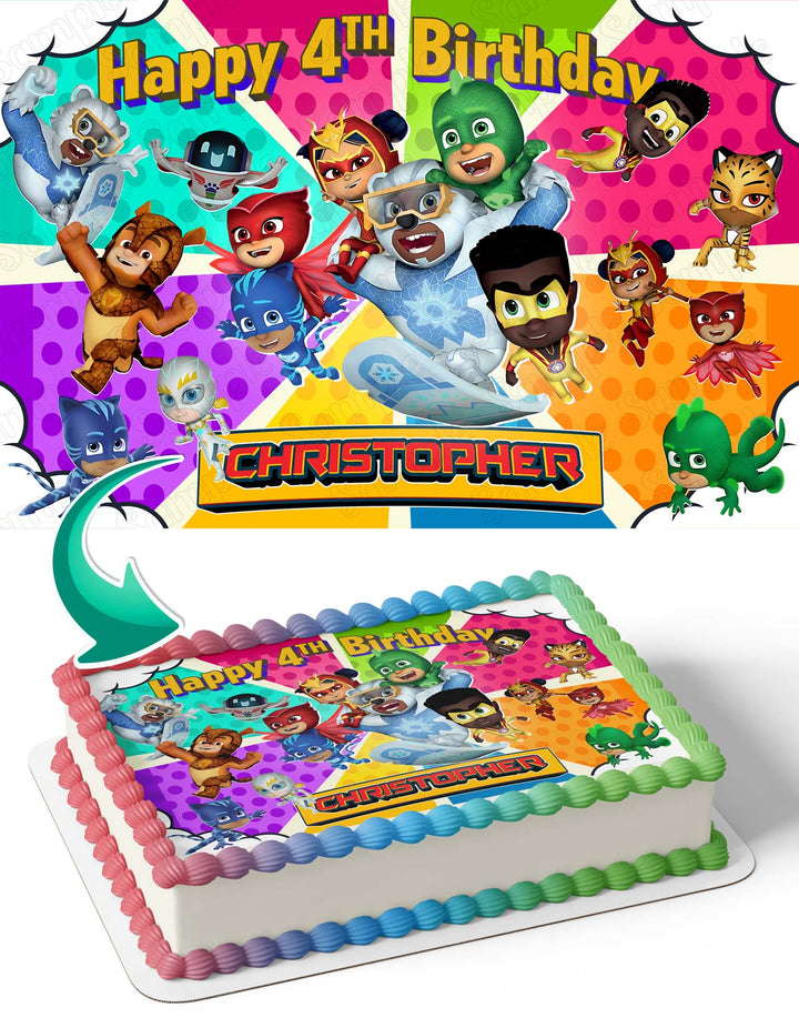 PJ Masks Power Heroes 2024 Edible Cake Toppers