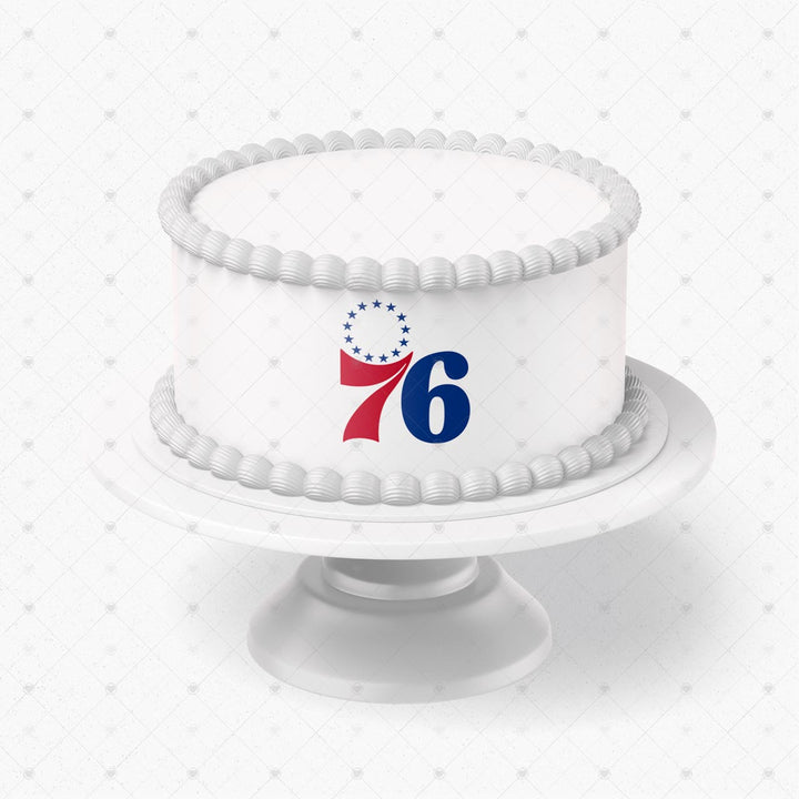 Philadelphia 76ers Logo Edible Cake Toppers Logos