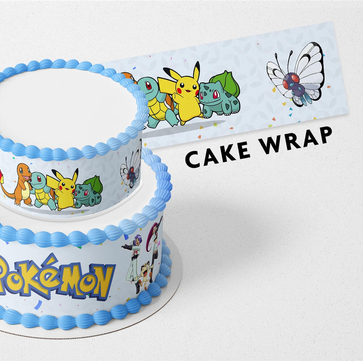 Pokemon Strips Edible Cake Toppers Cake Wraps