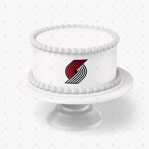 Portland Trail Blazers Logo Edible Cake Toppers Logos