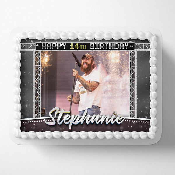 Post Malone Country Edible Cake Toppers