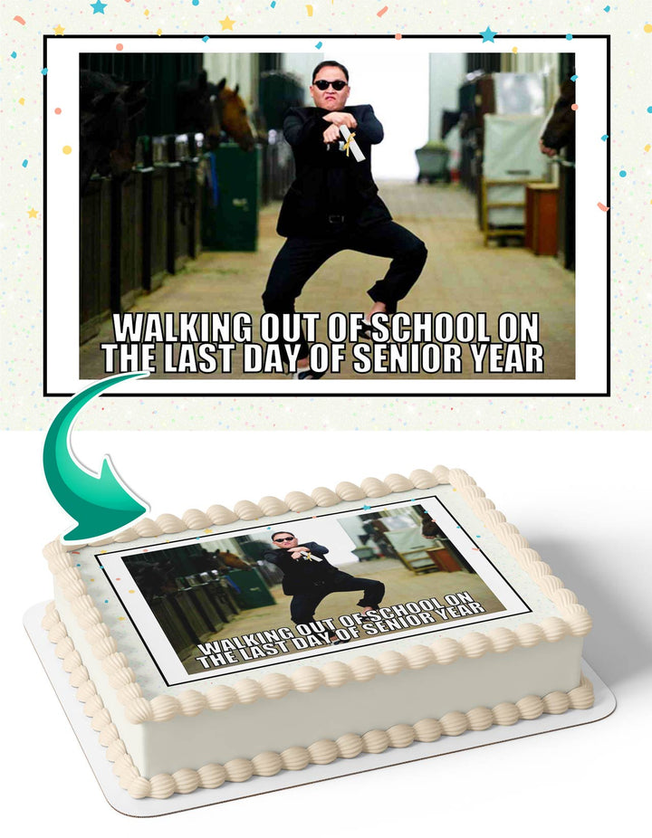 Psy Gangnam Style Graduation Congratulations You Did It Meme Edible Cake Toppers