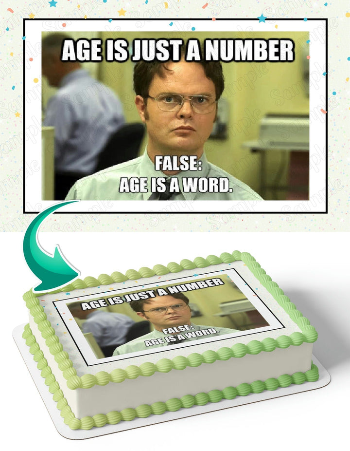 Rainn Wilson The Office Meme M2 Edible Cake Toppers