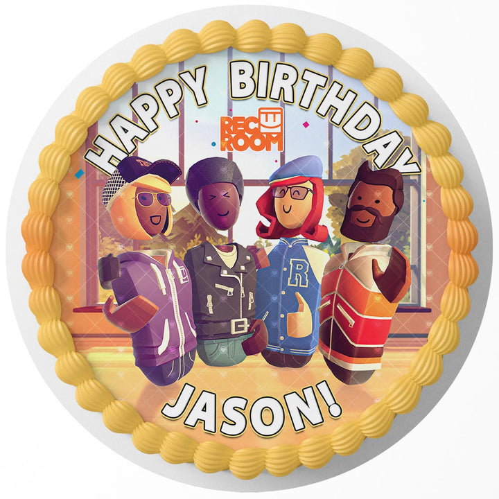 Rec Room Meta Quest Game Rd Edible Cake Toppers Round