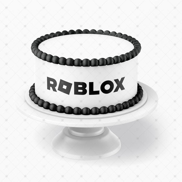 Roblox Logo Tier Cake Edible Cake Toppers Round