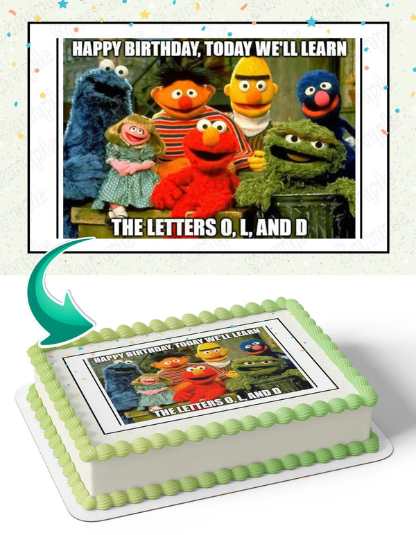 Sesame Street Meme Edible Cake Toppers