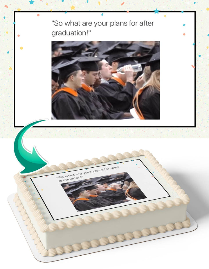 So What Congratulations Graduates Graduation You Did It Meme Edible Cake Toppers