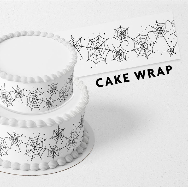 Spider Web Strips Edible Cake Toppers Cake Wraps