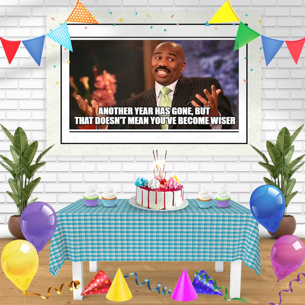 Steve Harvey Meme Bn Birthday Banner Personalized Party Backdrop Decoration