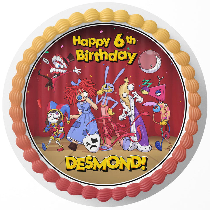 The Amazing Digital Circus Rd Edible Cake Toppers Round