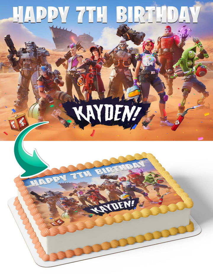 The Fortnite Chapter 5 Season 3 Wrecked Edible Cake Toppers