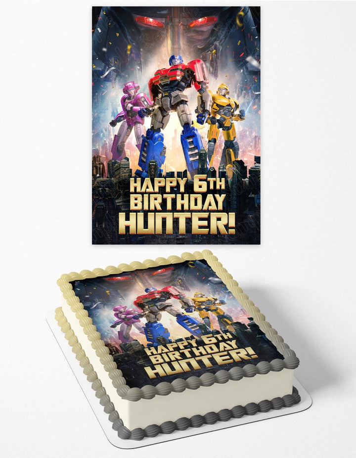 Transformers One Orion Pax MMT Edible Cake Toppers