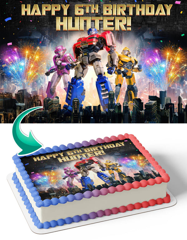 Transformers One Orion Pax Megatron MTO Edible Cake Toppers