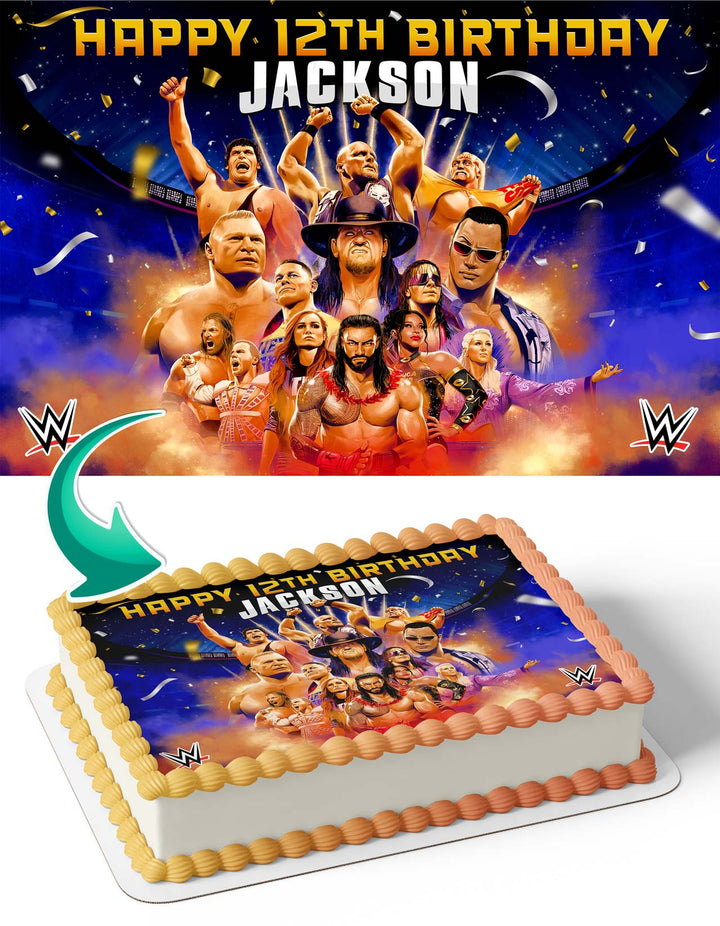 WWE 2K24 Edible Cake Toppers